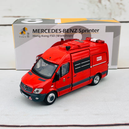 Tiny 微影 1/76 Mercedes Benz Sprinter Hong Kong FSD (Workshops) 消防處工程車 ATC64826