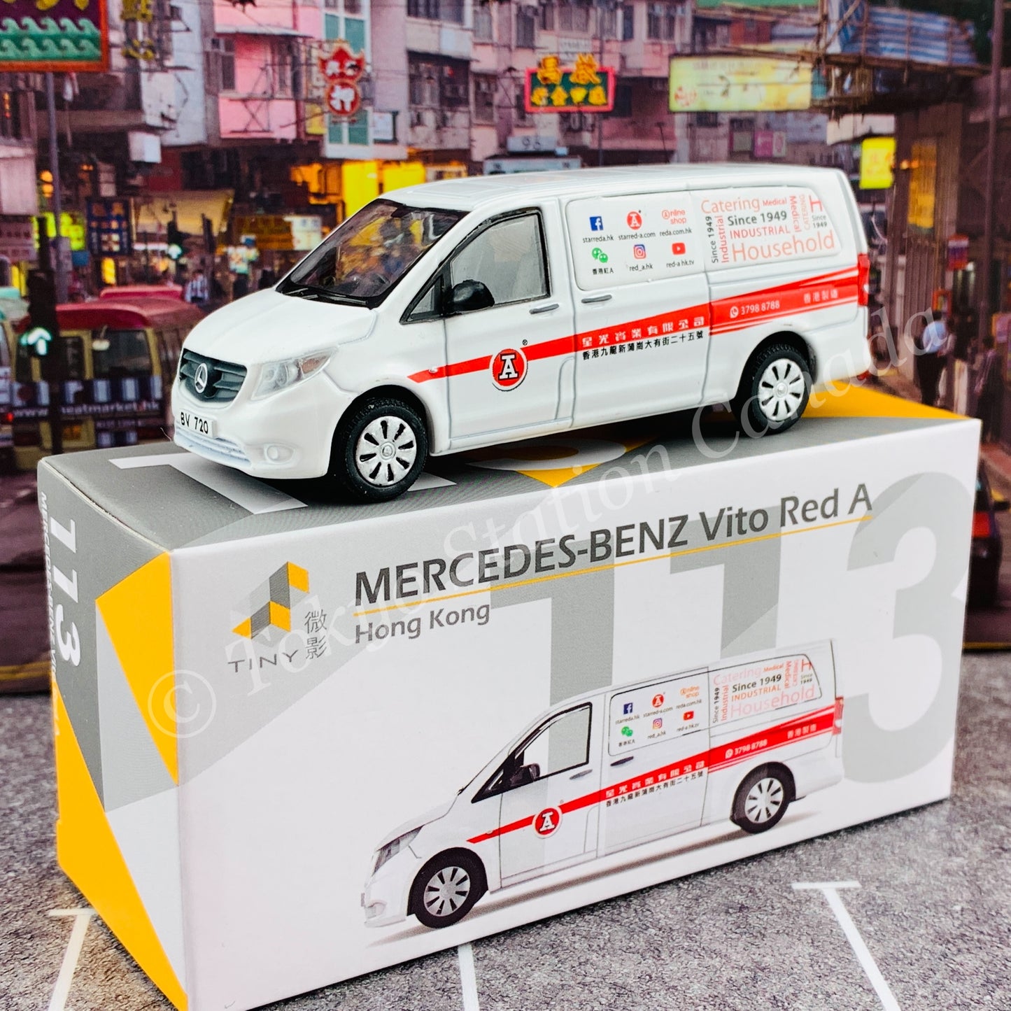 TINY 微影 113 MERCEDES-BENZ Vito Red A 平治 Vito  紅A ATC65072