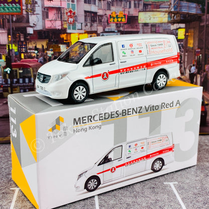 TINY 微影 113 MERCEDES-BENZ Vito Red A 平治 Vito  紅A ATC65072