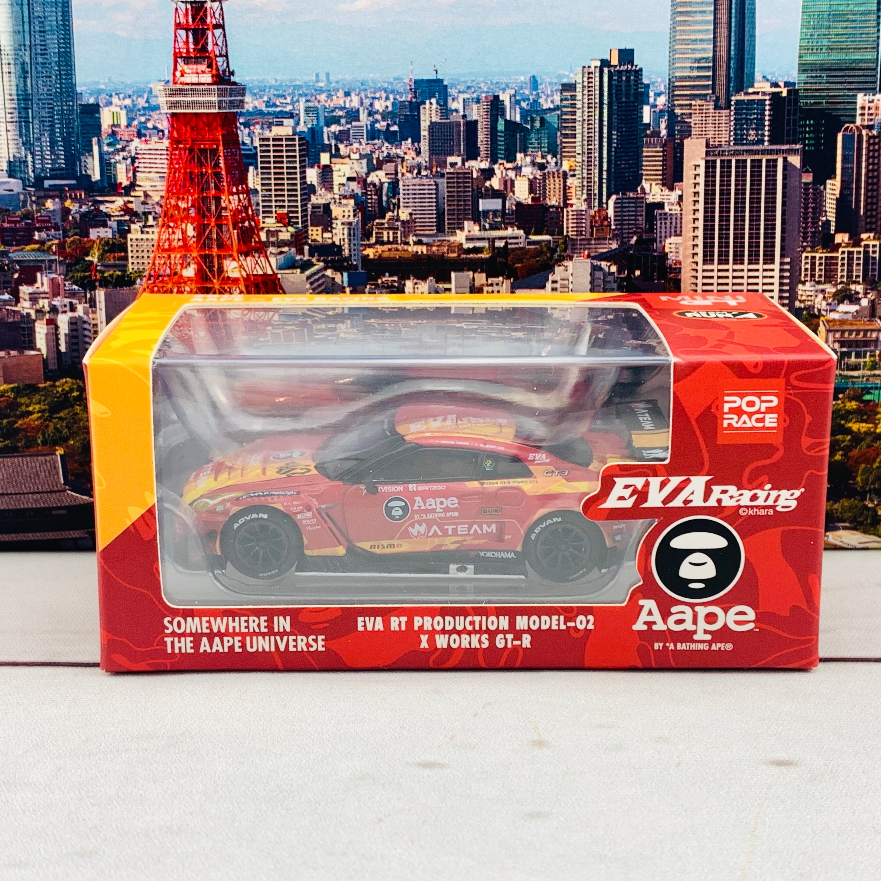 POP RACE x MINI GT 1/64 EVA RT Production Model-02 X Works GTR
