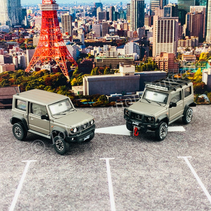 BM CREATIONS JUNIOR 1/64 Suzuki Jimny SIERRA JB74 with Accessory Pack Matt Grey LHD 64B0035