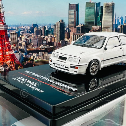 INNO64 1/64 FORD SIERRA RS500 COSWORTH 1986 Diamont White W/Extra Wheels IN64-RS500-DIWH