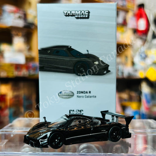 TARMAC WORKS 1/64 GLOBAL64 PAGANI ZONDA R Nero Galante CLDC Exclusive T64G-TL015-BK