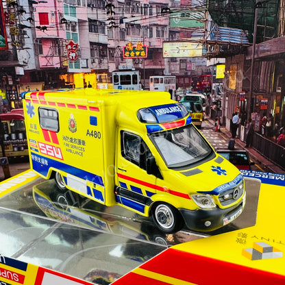 TINY 微影 Mercedes-Benz Sprinter Facelift HKFSD Ambulance SSU (A480) ATC64854