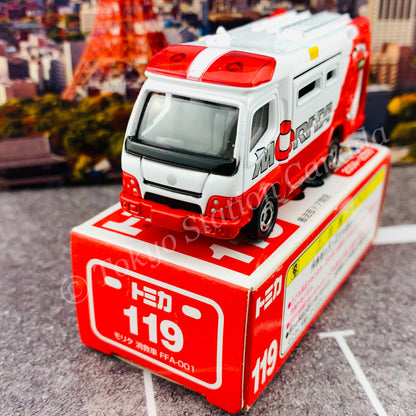 TOMICA 119 MORITA FIRE FIGHTING AMBULANCE FFA-001 4904810688686