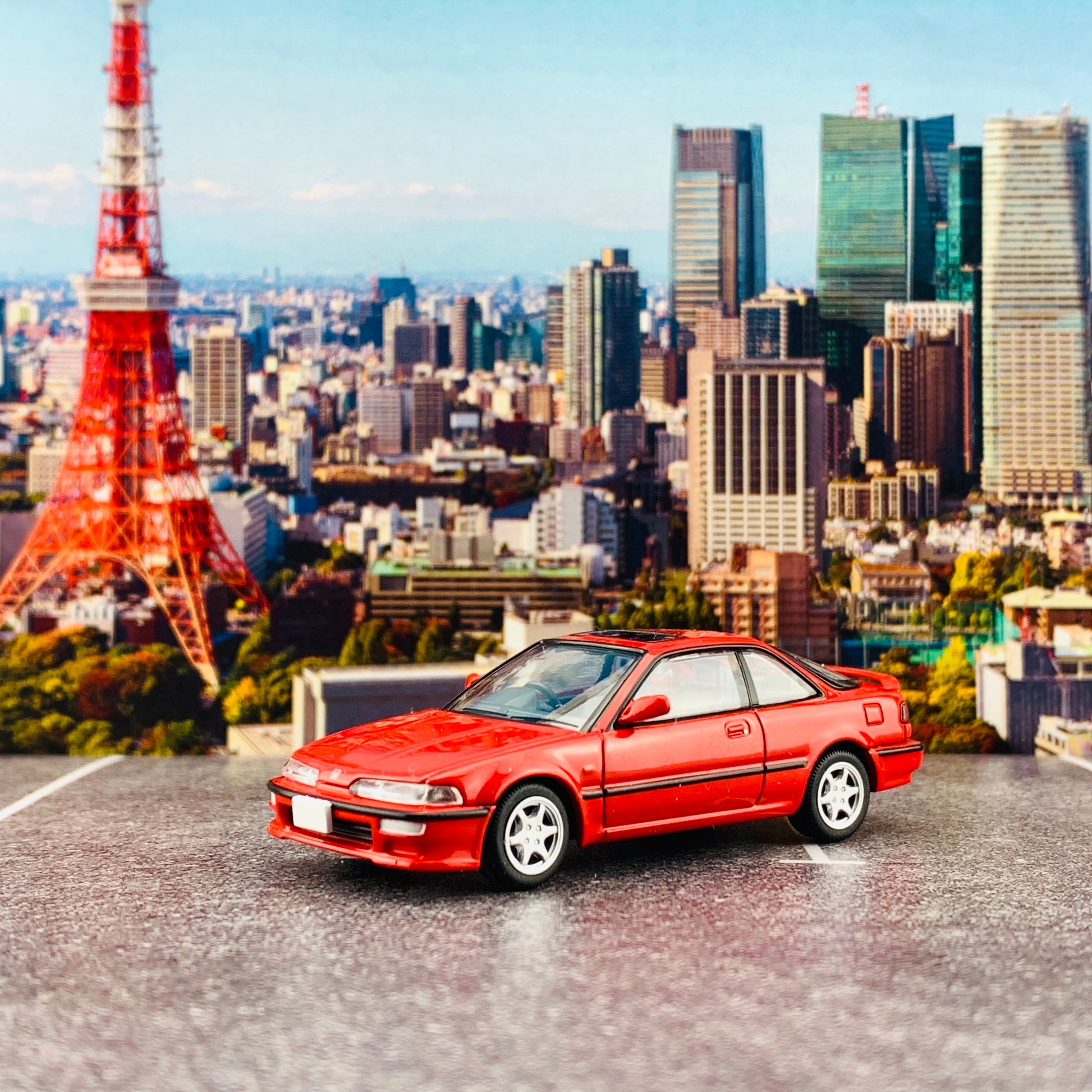 Tomytec Tomica Limited Vintage Neo 1/64 LV-N197a Honda Integra 3 Door Coupe Xsi Red (1991)