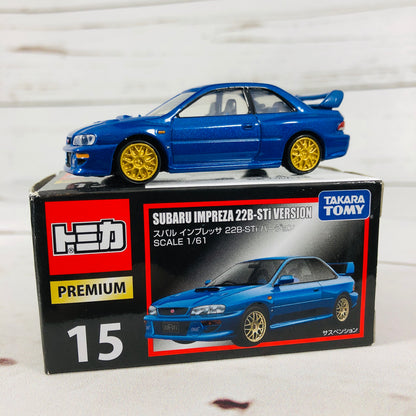 Tomica Premium No.15 SUBARU IMPREZA Versions of 22B-STi