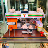 TINY 微影 Lulu Pig Complete Set of 12 plus a FREE 7-Eleven Shop Diorama