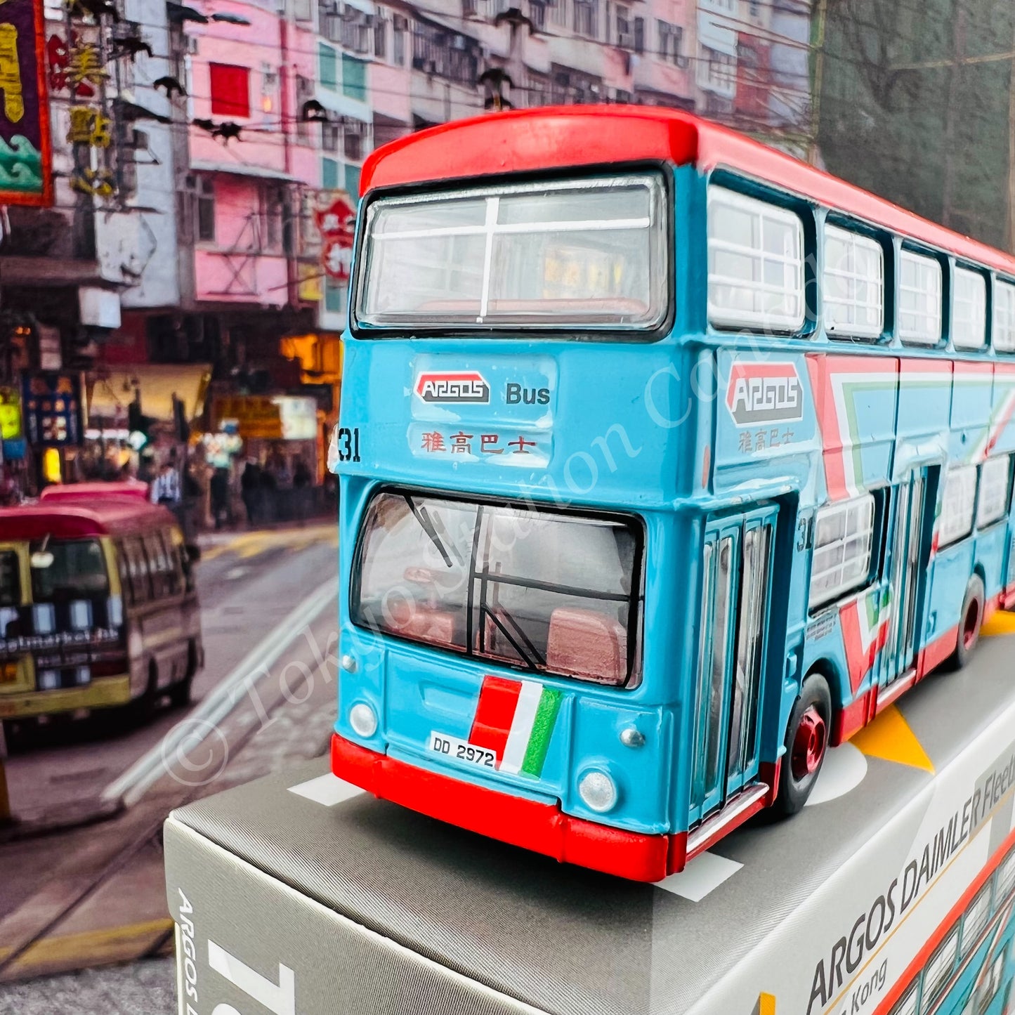 TINY 微影 18 ARGOS DAIMLER Fleetline DMS Blue (Scale 1/110) ATC64778