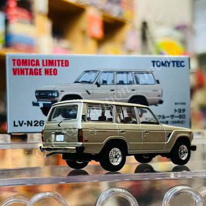 TOMYTEC Tomica Limited Vintage Neo 1/64 Toyota Land Cruiser 60 North American specification (Beige) 1988 LV-N268b