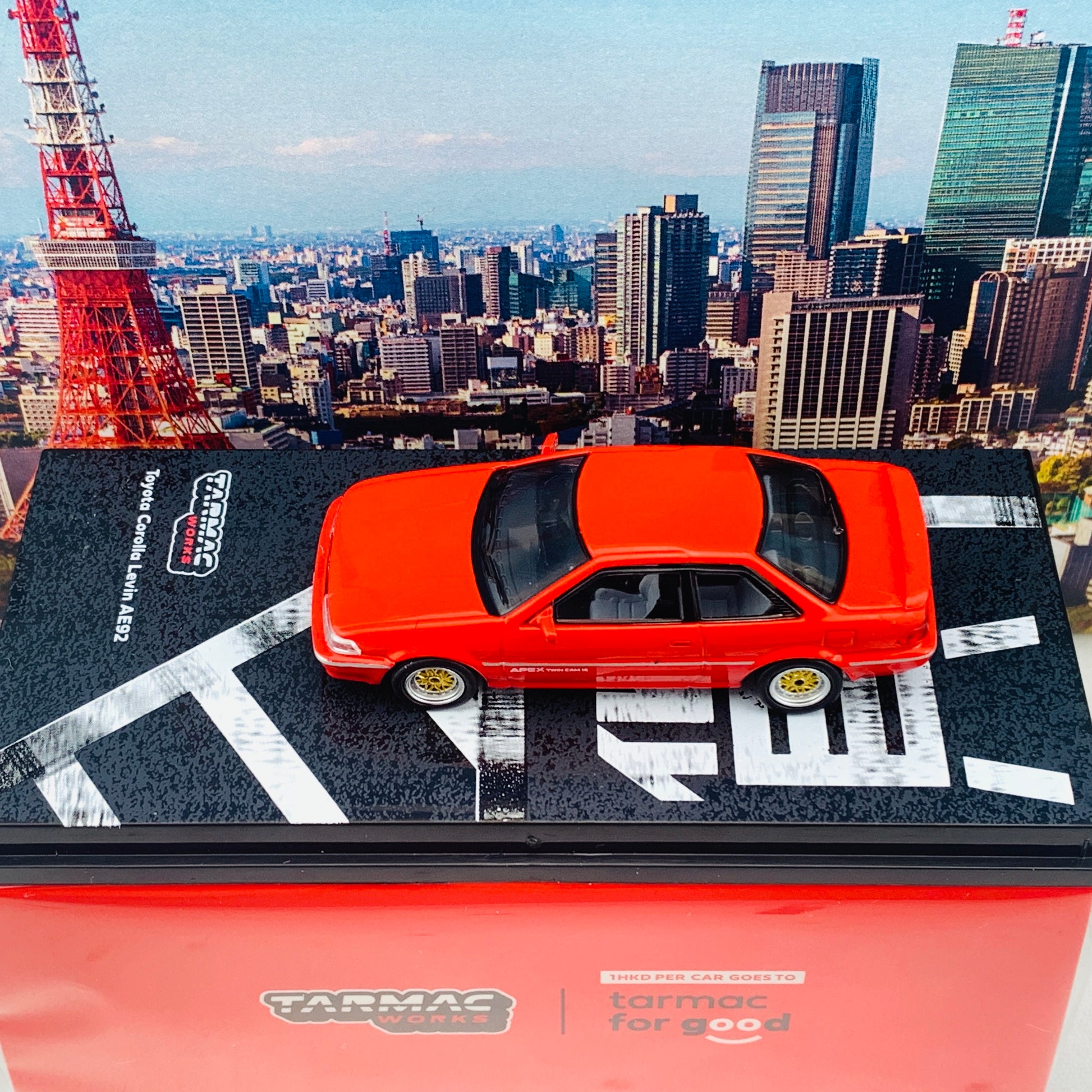 Tarmac Works 1/64 Road Collection Toyota Corolla Levin AE92 RED T64R-036-RED