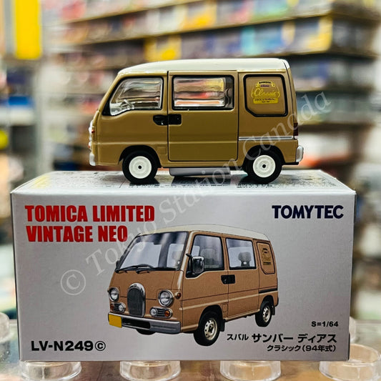 TOMYTEC Tomica Limited Vintage Neo 1/64 Subaru SAMBAR Dias Classic 1994 model Sepia/White LV-N249c