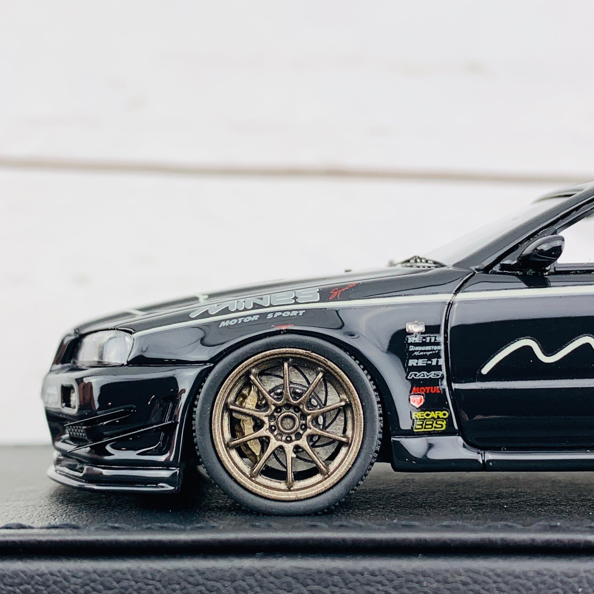 Ignition Model 1/43 Nissan Skyline GTR Mine's R34 Black IG1815