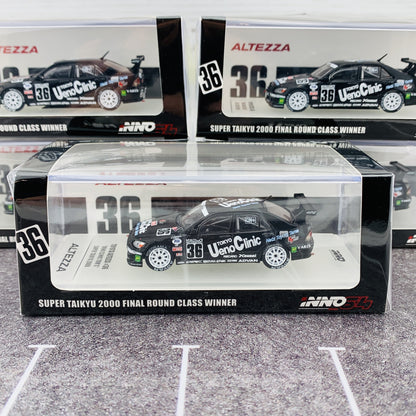 INNO64 1/64 TOYOTA ALTEZZA #36 "UENO CLINIC TOM'S"  Super Taikyu 2000 Final Round Class Winner IN64-RS200-UCST