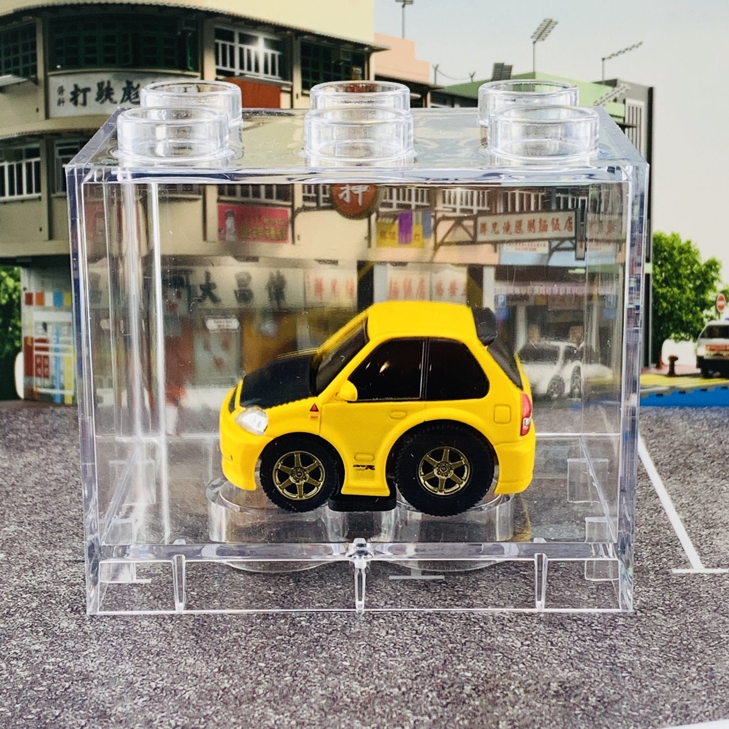 TINYQ Pro-Series 02 - Civic EK9 (Yellow with Carbon Bonnet)