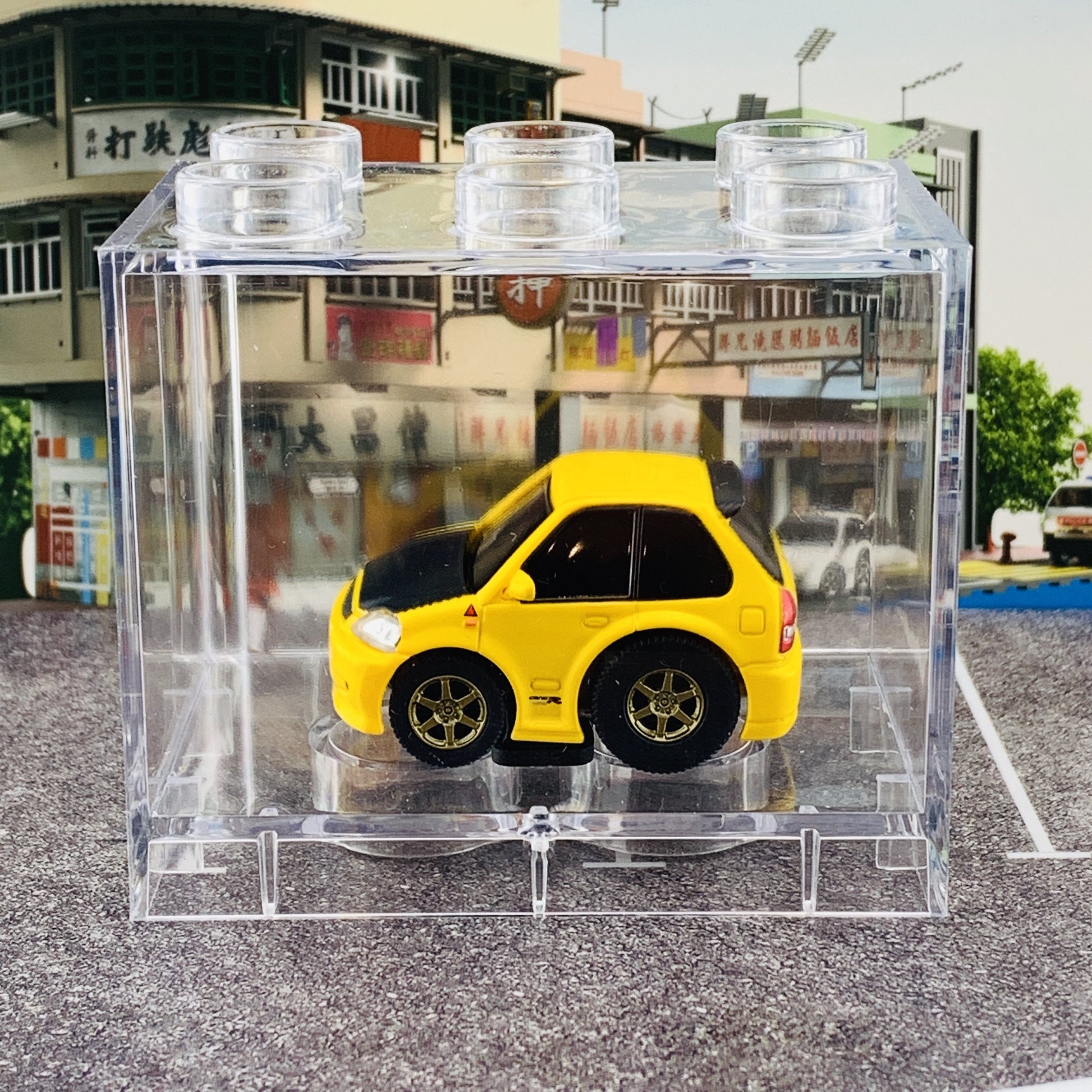 TINYQ Pro-Series 02 - Civic EK9 (Yellow with Carbon Bonnet)