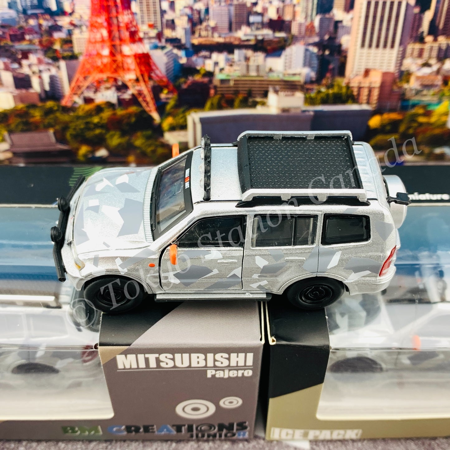 BM CREATIONS JUNIOR 1/64 Mitsubishi Pajero 3rd Generation ICE PACK LHD 64B0048