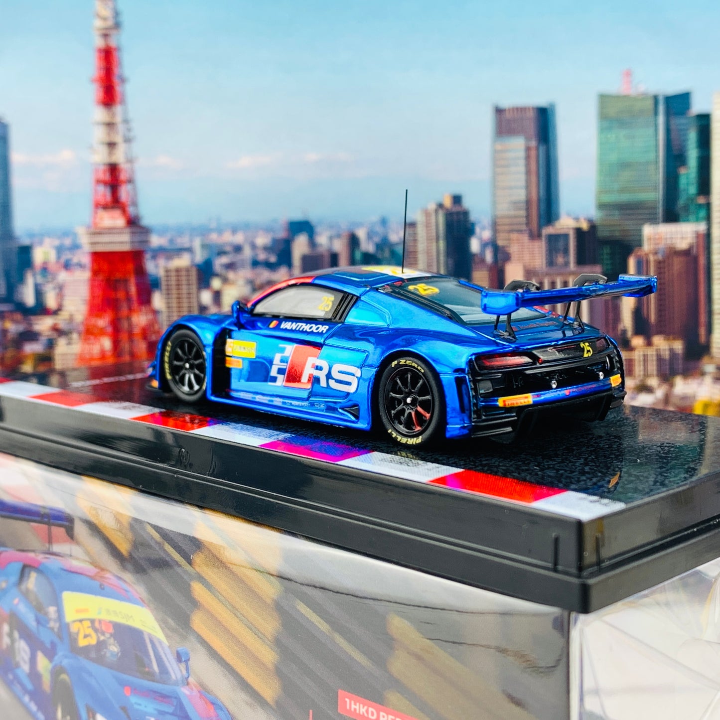 Tarmac Works 1/64 Audi R8 LMS 2019 Macau GT Cup FIA GT World Cup 2019 #25 - Macau GP 2020 Special Edition - HOBBY64 T64-013-19MGP25