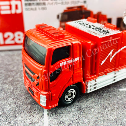 TOMICA 128 NAHA CITY FIRE DEPARTMENT HYPER MIST BLOWER VEHICLE