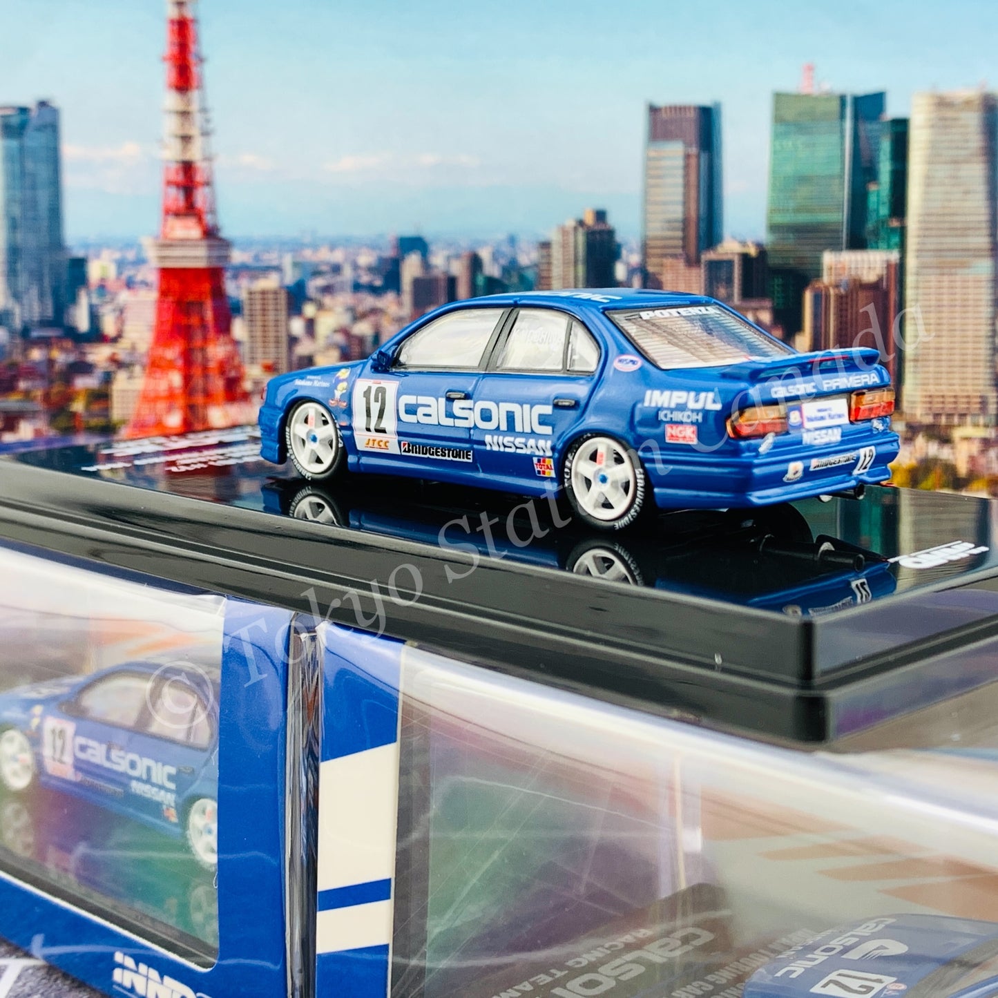 INNO64 1/64 NISSAN PRIMERA (P10) #12 "CALSONIC"  JTCC 1994 IN64-P10-CA12