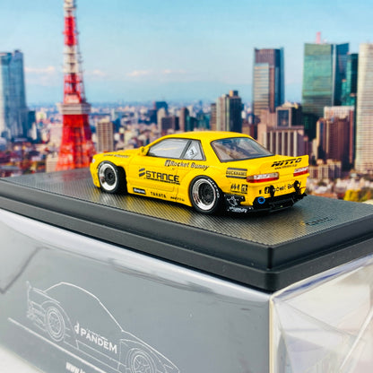 INNO64 1/64 NISSAN SILVIA S13 ROCKET BUNNY V2 Yellow IN64-S13V2-YL
