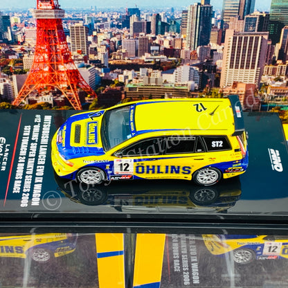 INNO64 1/64 MITSUBISHI LANCER EVOLUTION IX Wagon #12 "OHLINS"  Super Taikyu Series 2006 13th TOKACHI 24hours Race IN64-EVO9W-OHL