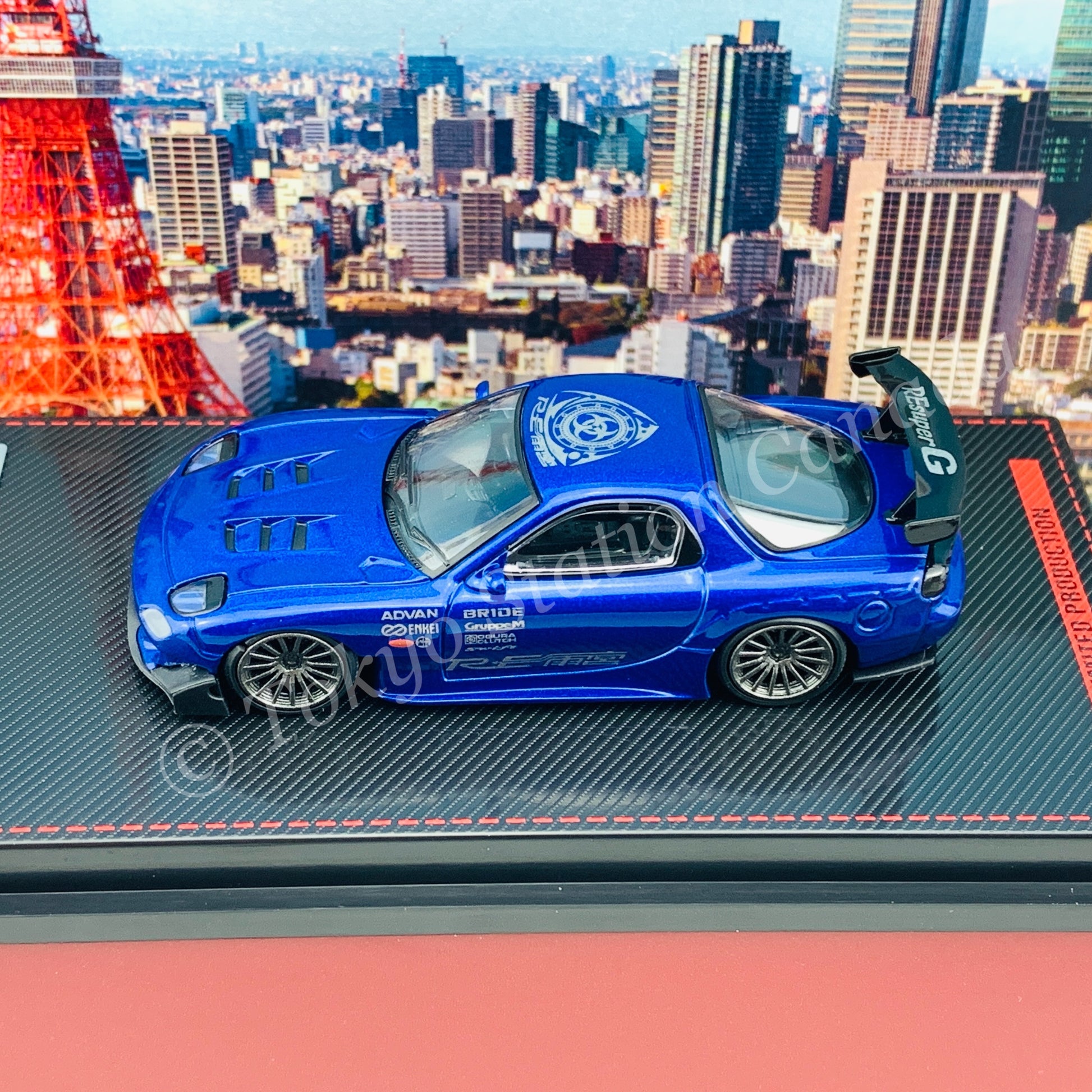 Ignition Model 1/64 Mazda RX-7 (FD3S) RE Amemiya Blue Metallic IG1951