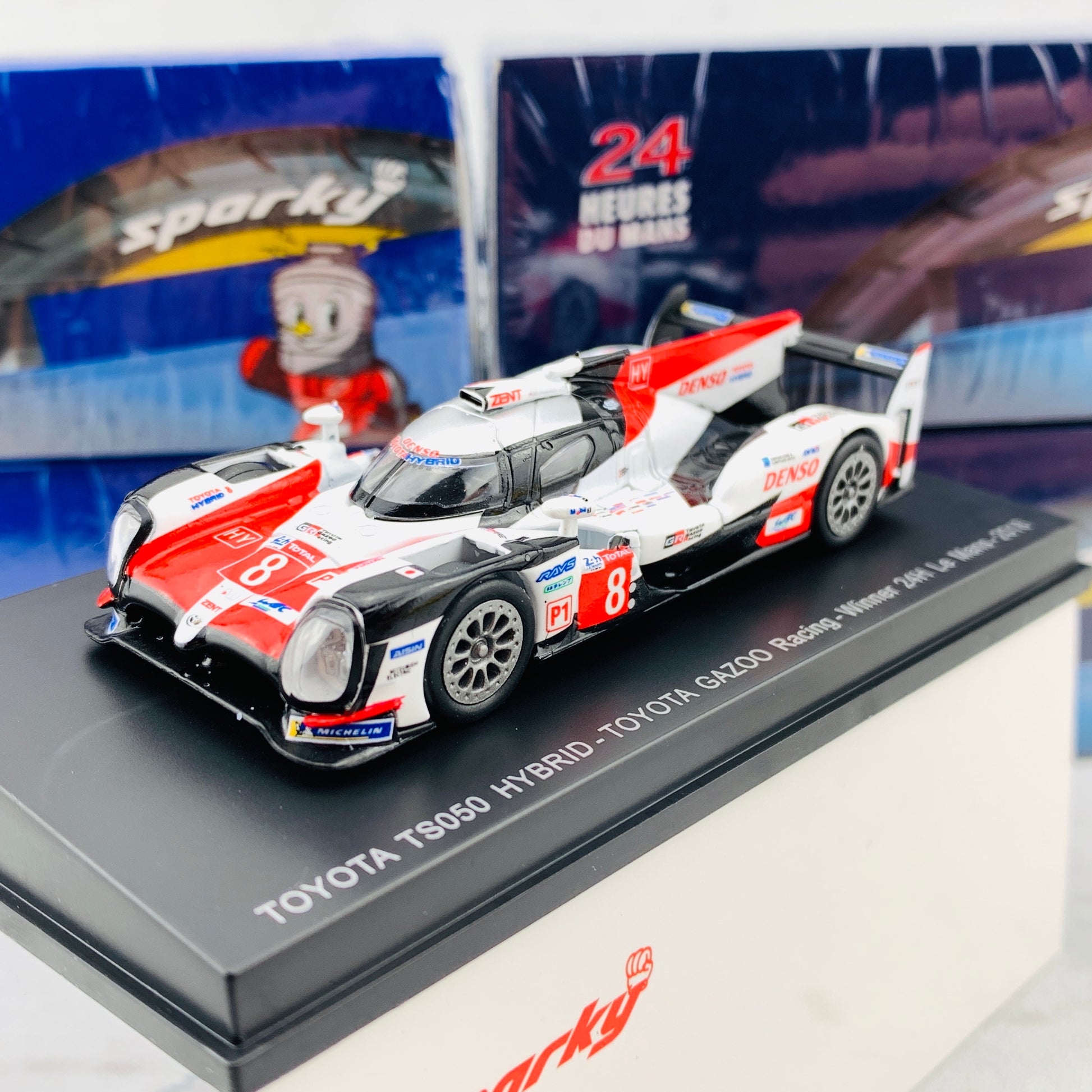 Sparky 1/64 TOYOTA TS050 HYBRID NO.8 TOYOTA GAZOO RACING WINNER 24H LE MANS 2018 S. BUEMI - K. NAKAJIMA - F. ALONSO Y133