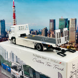 PEAKO64 & YES 1/64 Flatbed Tow Truck White (Version 2) 63510