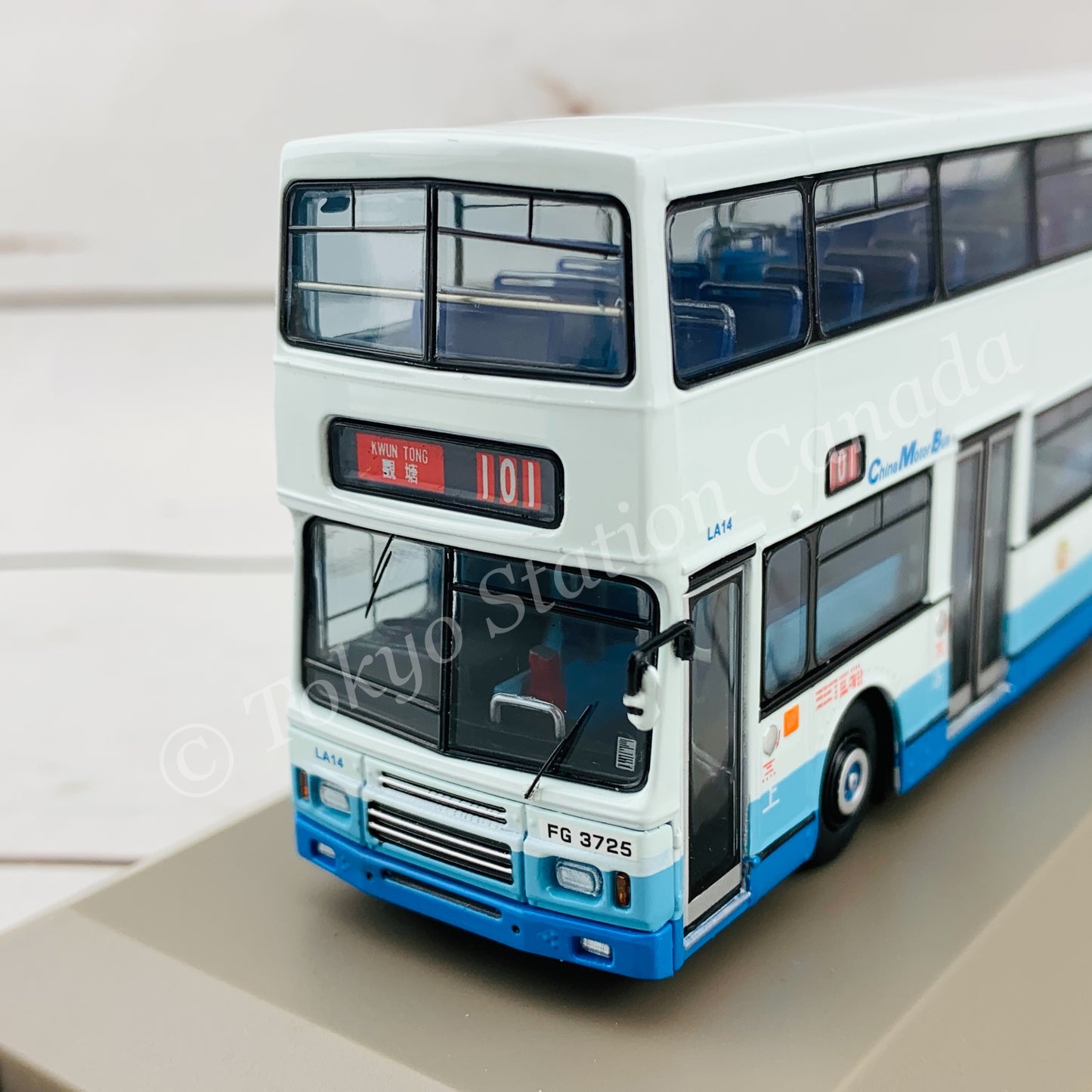 Model 1 1/76 CMB Leyland Olympian 中巴利蘭奧林比安 11.3m LA14 FG3725 @ KWUN TONG 觀塘 101 #63516