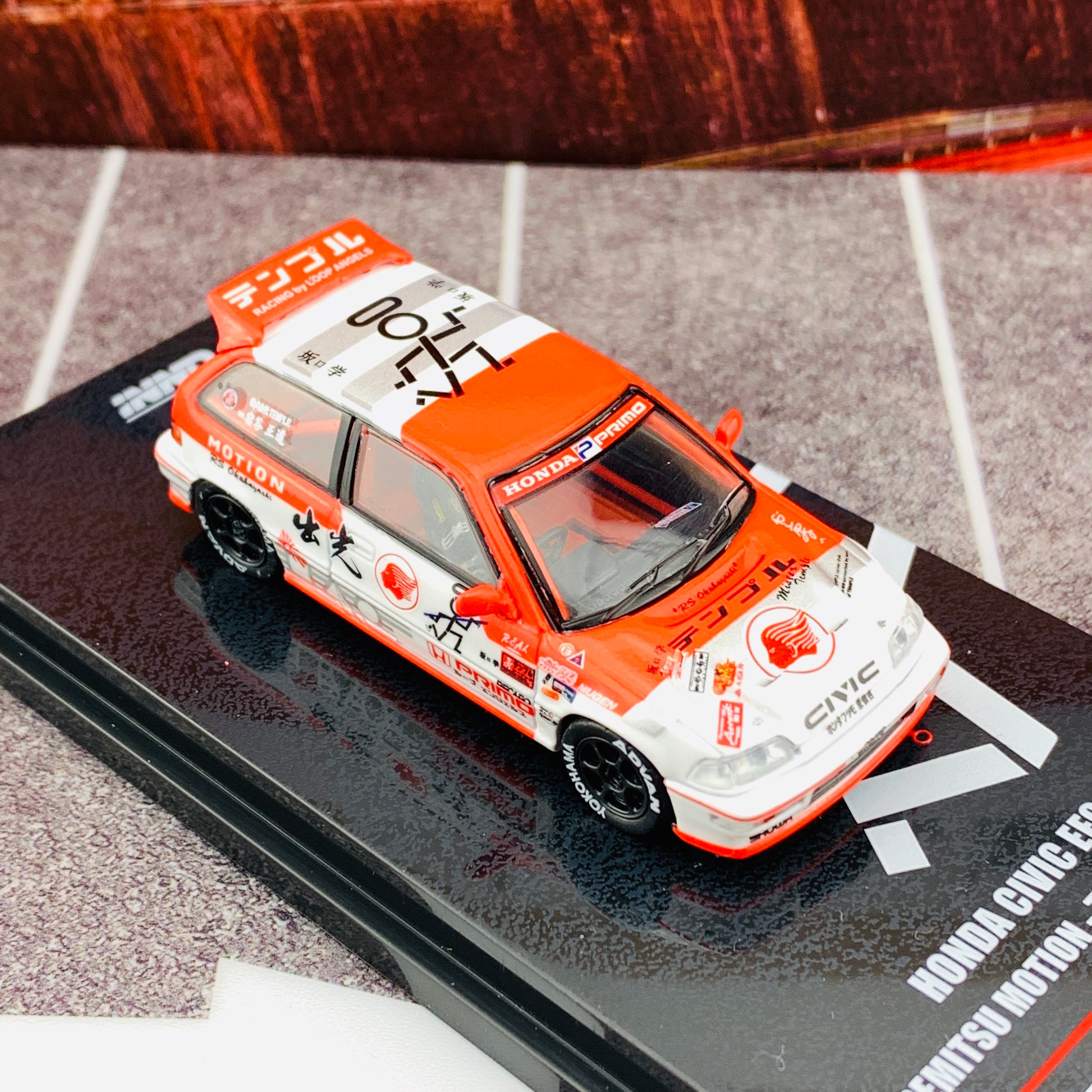 INNO64 JDM Collection HONDA CIVIC EF9 IDEMITSU MOTION - TEMPLE RACING IN64-EF9-JDM05