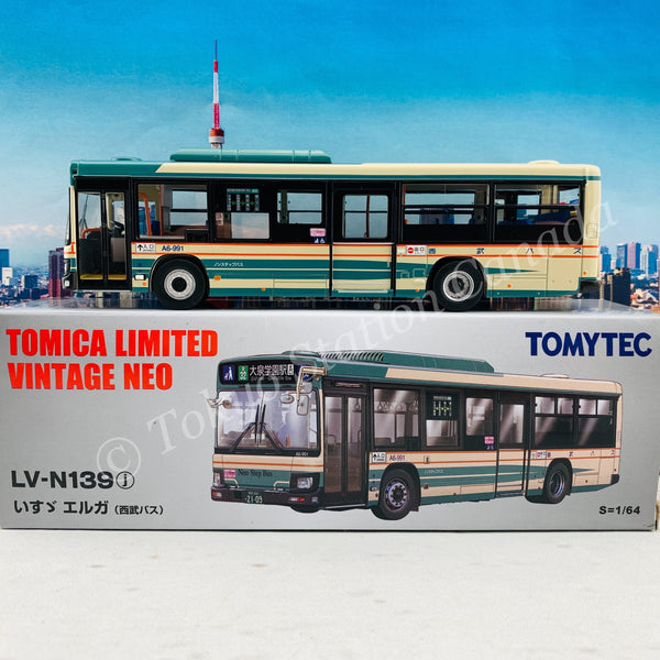 Tomica Limited Vintage Neo 1/64 ISUZU ERGA (Seibu Bus) OIZUMI-GAKUEN  Station LV-N139j