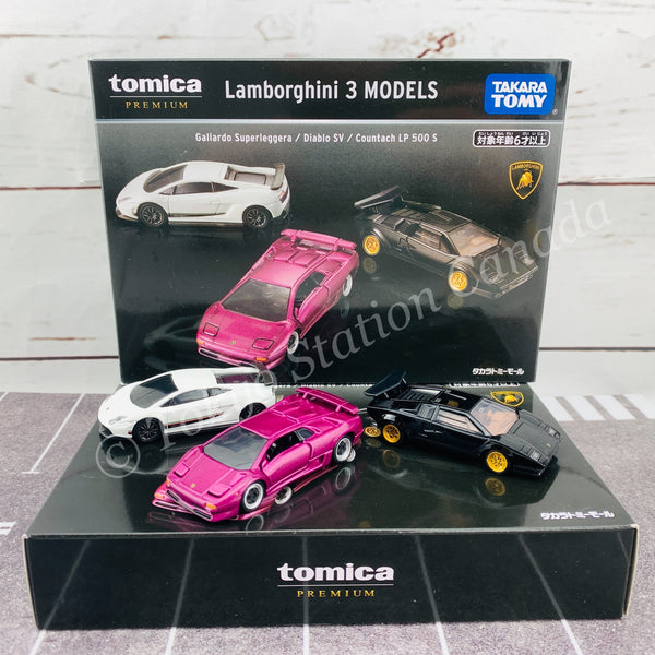 TAKARA TOMY MALL Original Tomica Premium Lamborghini 3 Models 4904810170754