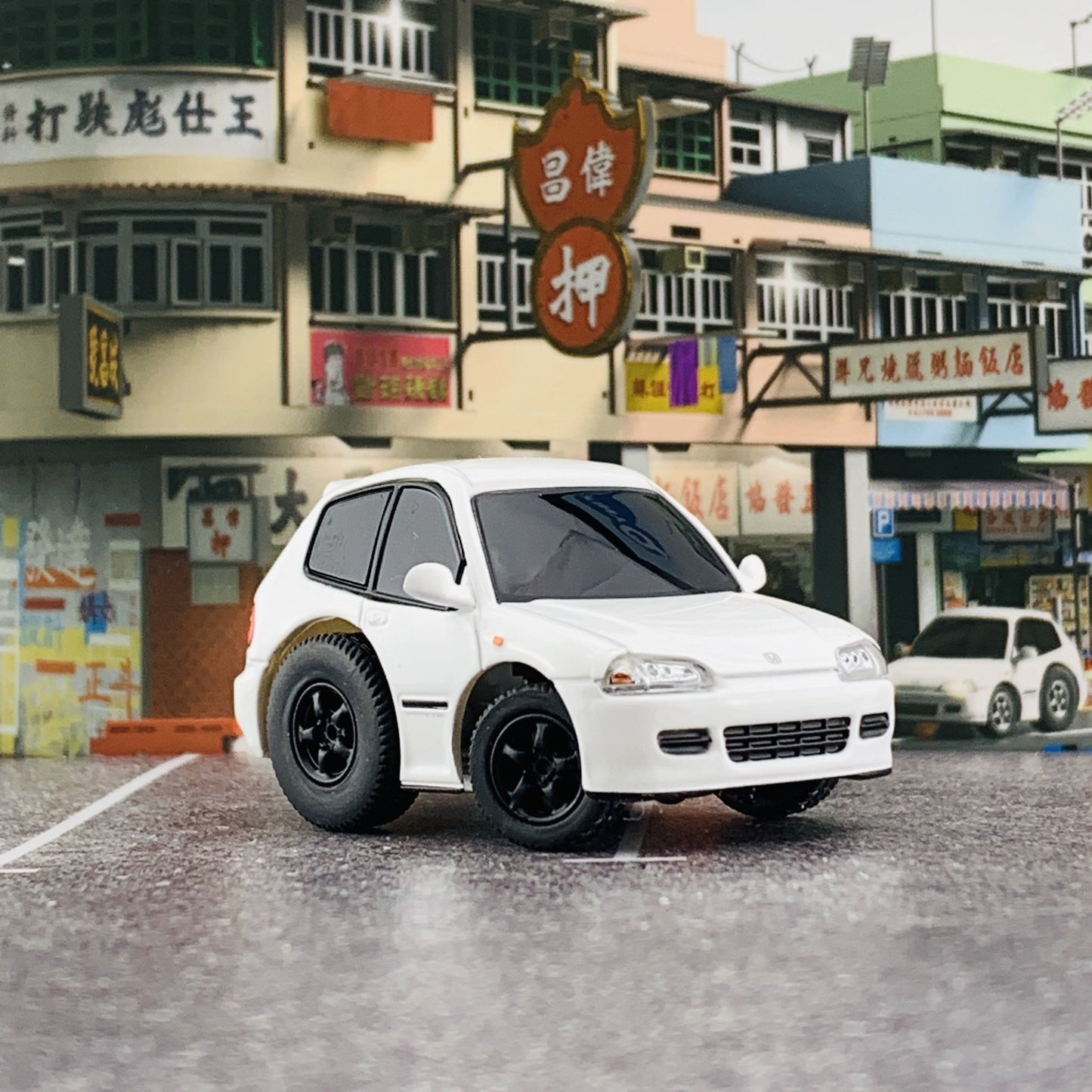 TINYQ Pro-Series 01 - Honda Civic EG6 (White) TinyQ-01c