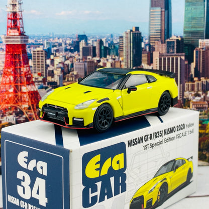 ERA CAR 34 1/64 Nissan GTR R35 NISMO 2020 Yellow 1ST Special Edition NS20GTRRF34