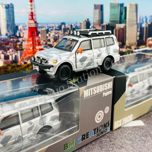 BM CREATIONS JUNIOR 1/64 Mitsubishi Pajero 3rd Generation ICE PACK LHD 64B0048