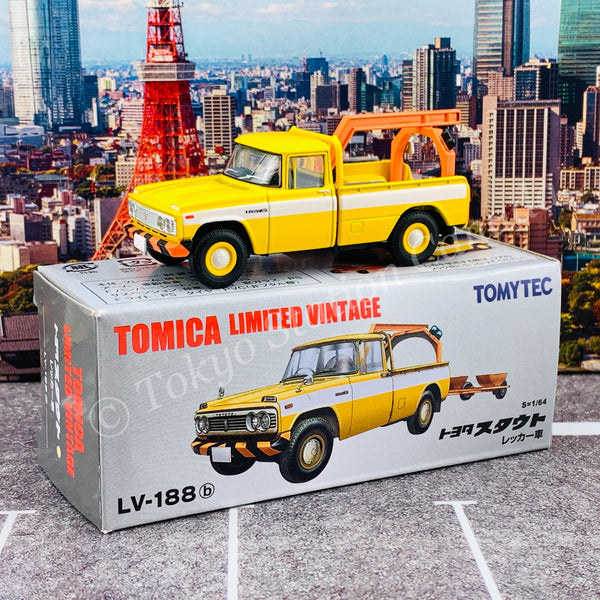 Tomytec Tomica Limited Vintage 1/64 Toyota Stout Wrecker (Yellow) LV-188b