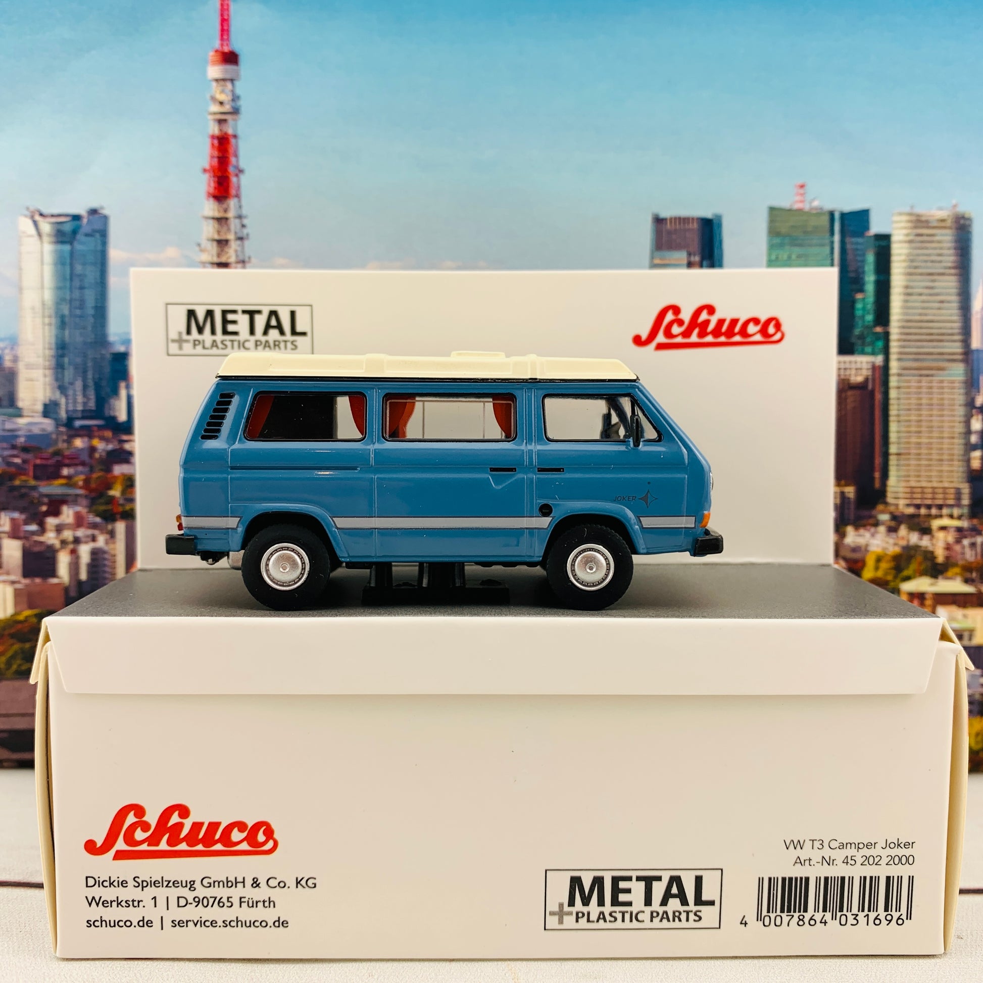 Schuco1/64 VW T3 Camper Blue 452022000