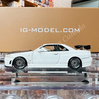Ignition Model 1/64 HIGH-END RESIN MODEL Nismo R34 GT-R R-tune White IG2577