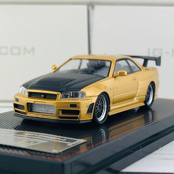 Ignition Model 1/64 Nismo R34 GTR Z-tune Gold 1875 – Tokyo Station