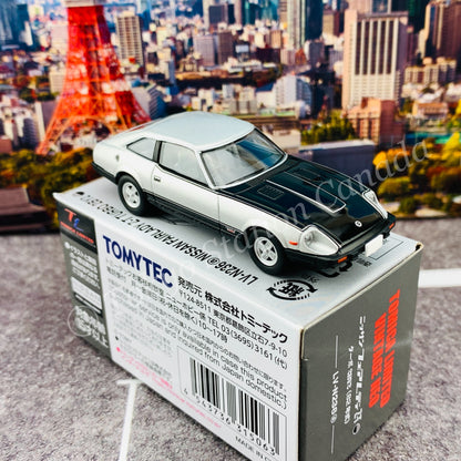 Tomytec Tomica Limited Vintage Neo 1/64 Nissan Fairlady Z-T Turbo 2BY2 (Silver / Black) LV-N236a