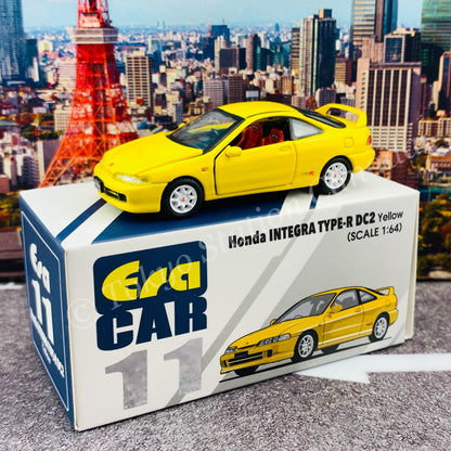 ERA CAR 1/64 11 Honda Interga Type R DC2 - Yellow HA21DC2RN1101