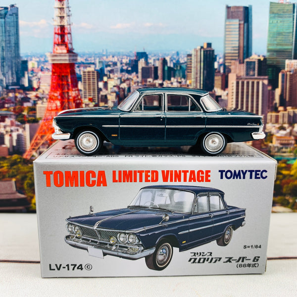 Tomytec Tomica Limited Vintage 1/64 Prince Gloria Super 6 (Navy) 1966 LV-174c