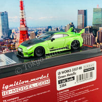 Ignition Model 1/64 LB-Silhouette WORKS GT Nissan 35GT-RR Green Metallic IG2384