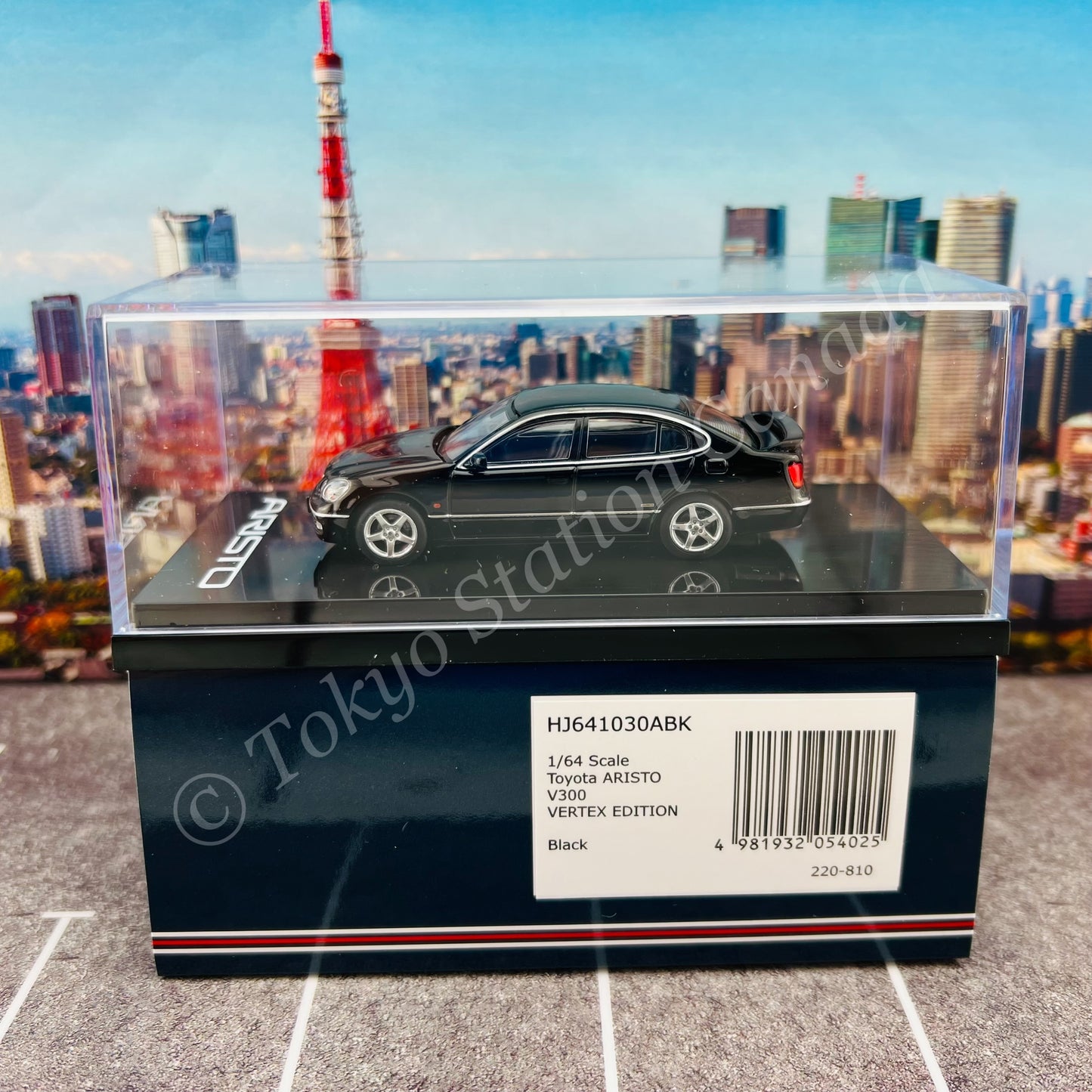 HOBBY JAPAN 1/64 Toyota ARISTO V300 VERTEX EDITION Black HJ641030ABK
