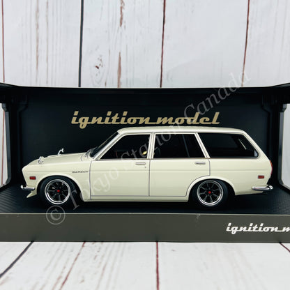 Ignition Model 1/18 Datsun Bluebird 510 Wagon White IG2220