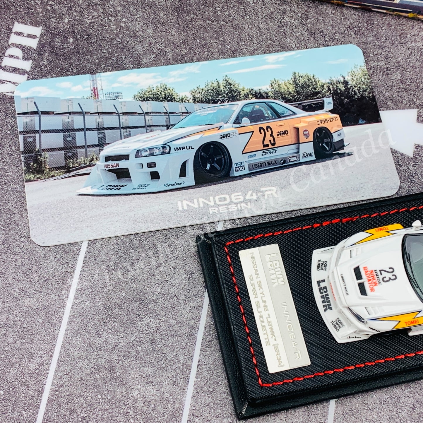 INNO64-R 1/64 RESIN NISSAN SKYLINE "LBWK" (ER34) SUPER SILHOUETTE  RETRO LIVERY IN64R-R34-LBSS