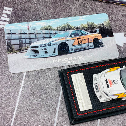INNO64-R 1/64 RESIN NISSAN SKYLINE "LBWK" (ER34) SUPER SILHOUETTE  RETRO LIVERY IN64R-R34-LBSS
