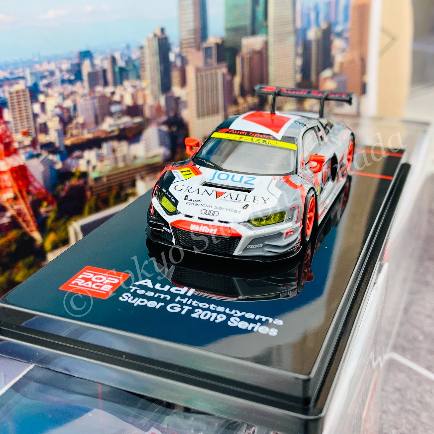 POPRACE 1/64 Audi R8 LMS Super GT 2019 Series #21 Audi Team Hitosuyama PR64-R8LMS-19SGT21