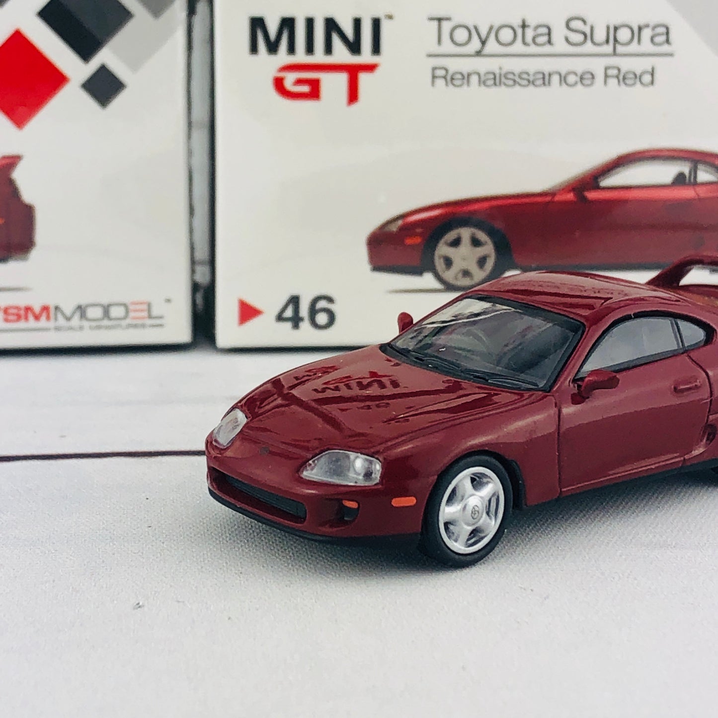 MINI GT 1/64 Toyota Supra (JZA80) Renaissance Red RHD MGT00046-R
